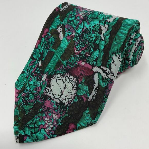 100% Silk Tie Stonehenge Molecular Expressions Moon Rock Collection Apollo 15 - Picture 1 of 6